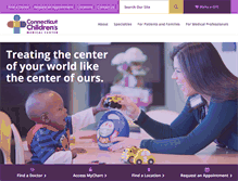 Tablet Screenshot of connecticutchildrens.org